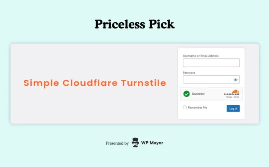 Priceless Pick_ Simple Cloudflare Turnstile