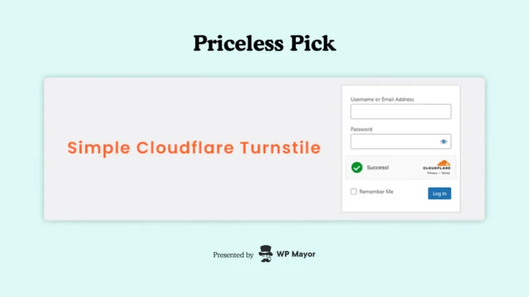 Priceless Pick_ Simple Cloudflare Turnstile