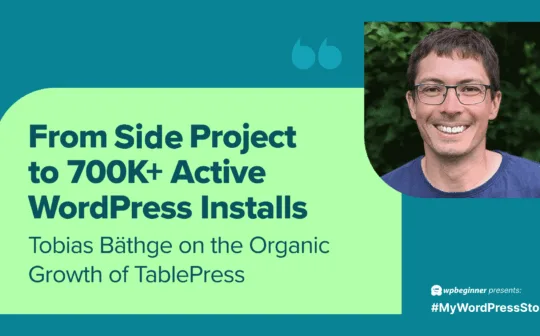 Tobias Bäthge on the Organic Growth of TablePress