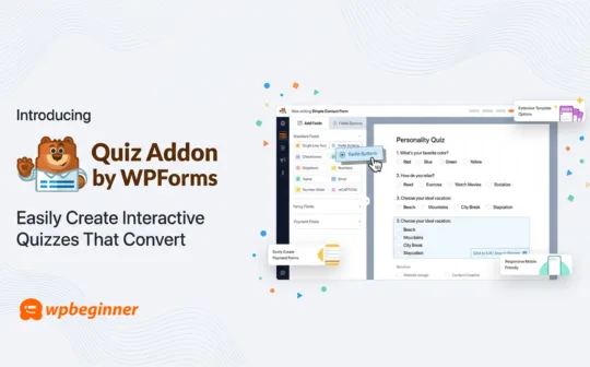 [NEW] WPForms Quiz Addon: Easily Build Interactive Quizzes