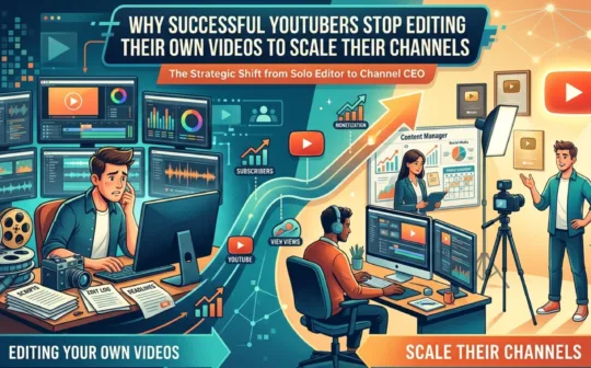 Why Successful YouTubers Stop Editing Their Own Videos to Scale Their Channels